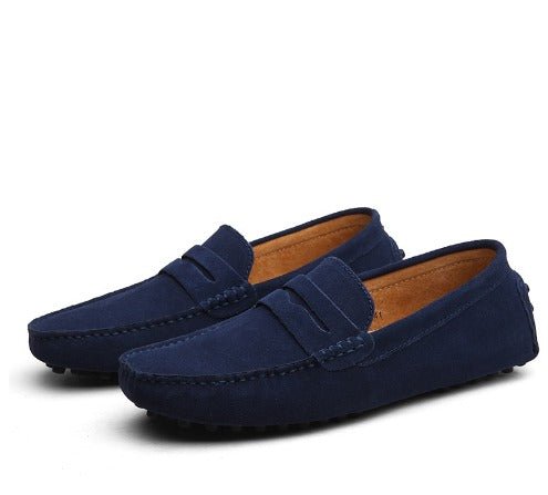 Instappers van Suède met Klassieke Afwerking - Heren Loafers