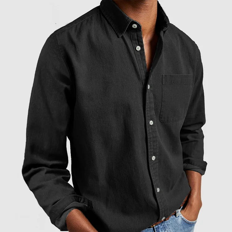 Overhemd met Lange Mouwen en Knoopsluiting - Heren Blouse