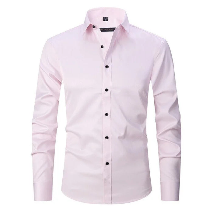 Slim Fit Overhemd - Lange Mouwen en Klassieke Kraag
