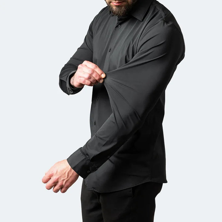 Slim Fit Overhemd - Lange Mouwen en Klassieke Kraag
