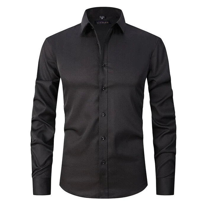 Slim Fit Overhemd - Lange Mouwen en Klassieke Kraag