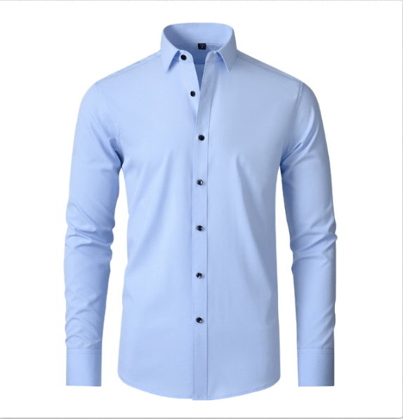 Slim Fit Overhemd met Lange Mouwen en Knoopsluiting