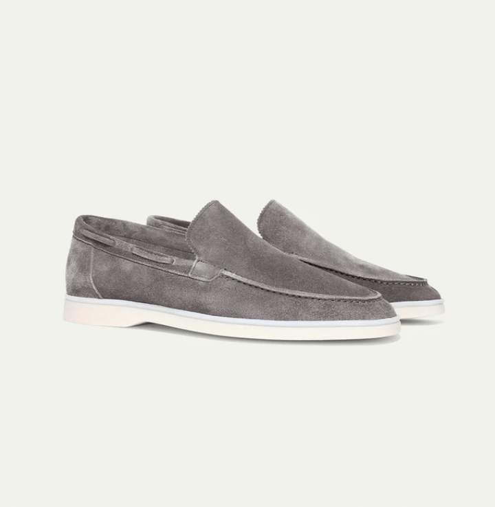 Stijlvolle Heren Loafers - Suède Instappers met Flexibele Zool