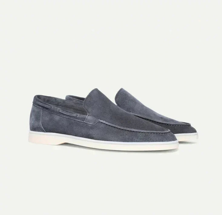 Stijlvolle Heren Loafers - Suède Instappers met Flexibele Zool