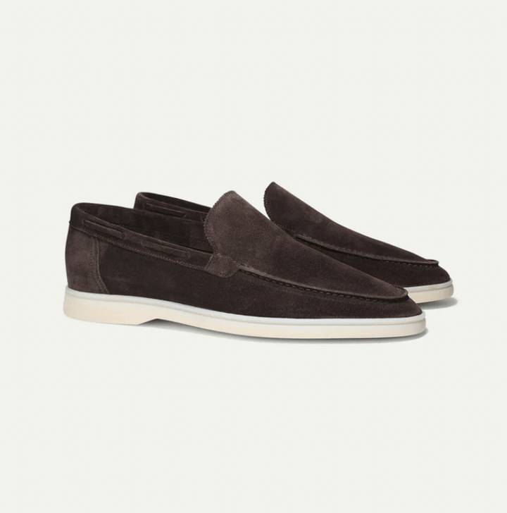 Stijlvolle Heren Loafers - Suède Instappers met Flexibele Zool