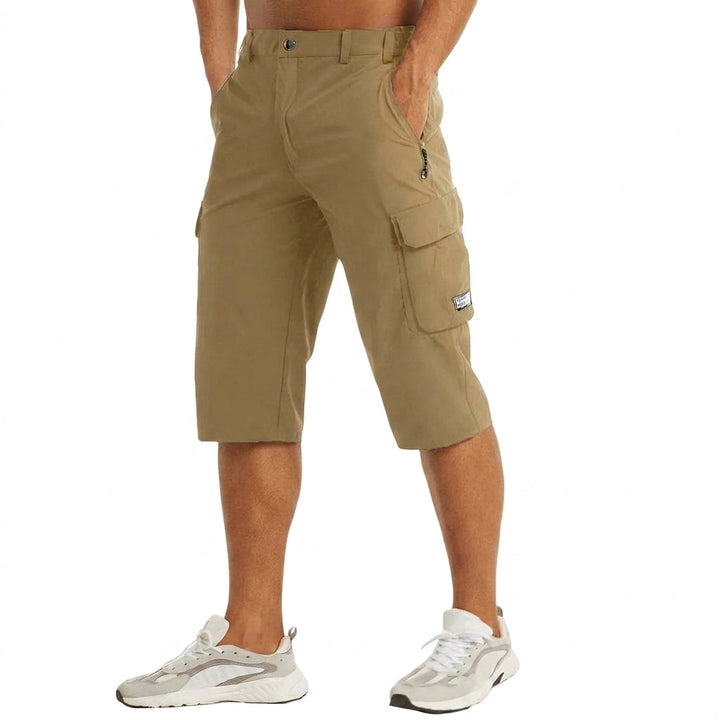 Heren Cargo Capri Shorts - Lengte Tot Onder de Knie